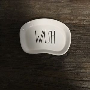 Rae Dunn Wash Soap Tray Large Letters